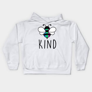 Be Kind Polysexual Bee Gay Pride LGBT Rainbow Kids Hoodie